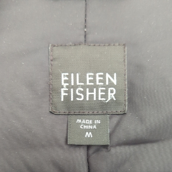 Eileen Fisher High Collar Insulated Puffer Coat - Picture 5 of 11